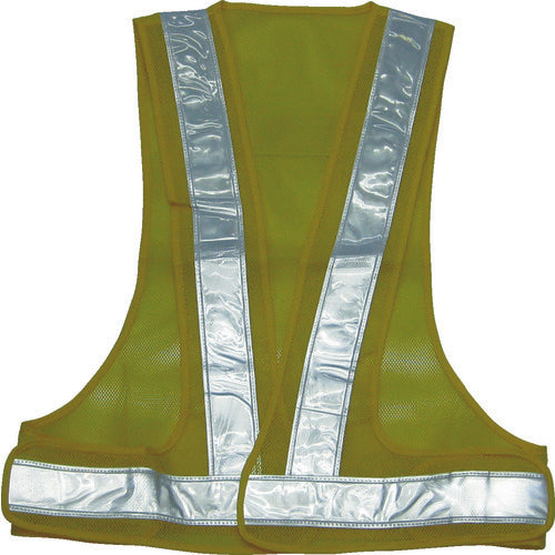 쓰리 라이크 패트 베스트 타입 III 옐로우 / 백 반사 A-0605-Y 1 착용