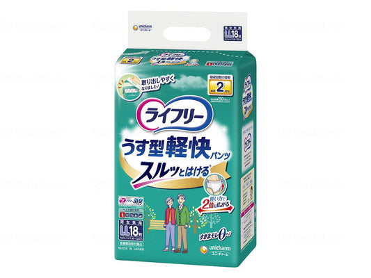 ユニ・チャームTうす型軽快パンツLL18枚 ｹｰｽ LL