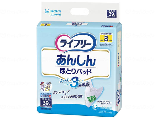 ユニ・チャームT尿とりパッドスーパー男性用39枚 袋 39枚