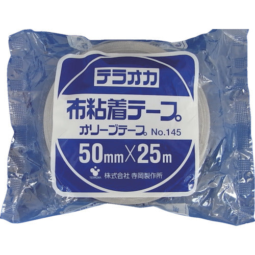 ＴＥＲＡＯＫＡ　カラーオリーブテープ　ＮＯ．１４５　黒　５０ｍｍ×２５Ｍ　145 BK-50X25　1 巻