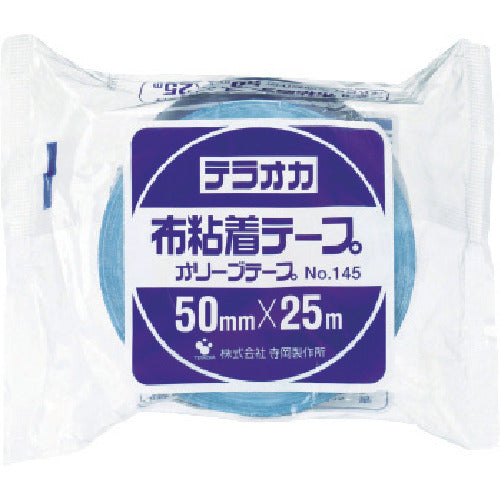 ＴＥＲＡＯＫＡ　カラーオリーブテープ　ＮＯ．１４５　黒　５０ｍｍ×２５Ｍ　145 BK-50X25　1 巻