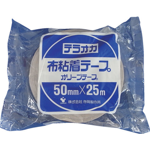 ＴＥＲＡＯＫＡ　カラーオリーブテープ　ＮＯ．１４５　茶　５０ｍｍ×２５Ｍ　145 BR-50X25　1 巻