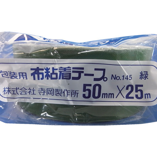 ＴＥＲＡＯＫＡ　カラーオリーブテープ　ＮＯ．１４５　緑　５０ｍｍ×２５Ｍ　145 GR-50X25　1 巻