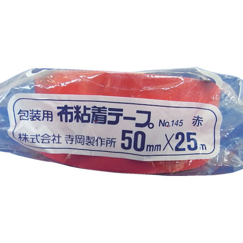 ＴＥＲＡＯＫＡ　カラーオリーブテープ　ＮＯ．１４５　赤　５０ｍｍ×２５Ｍ　145 R-50X25　1 巻