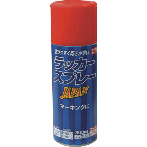 닛페 래커 스프레이 JAPAN 300ml 레드 221T005-300 4976124253249 1개