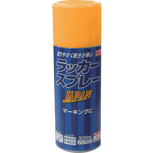 닛페 래커 스프레이 JAPAN 300ml 옐로우 221T006-300 4976124253256 1개