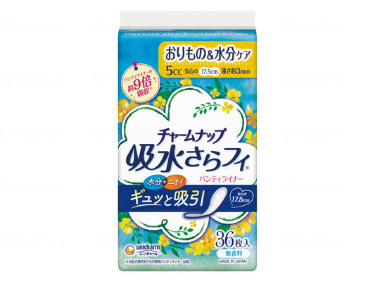 Unicharm T-Charm Nap Absorbent Sarafi for Small Amounts Case for Small Amounts 36 Pieces