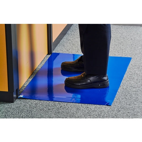 TRUSCO 접착 클린 매트 600X900MM 블루 (10 시트 포함) CM6090-10B 1 상자