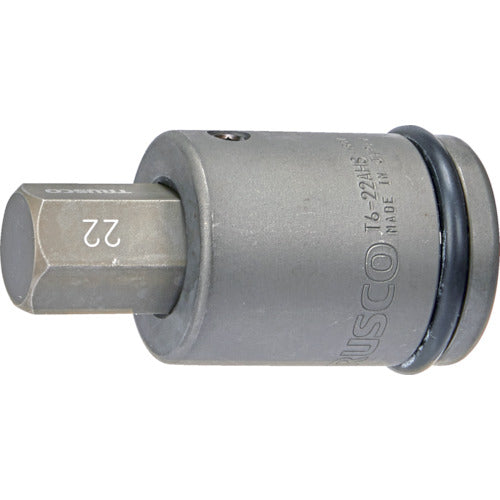 TRUSCO Impact Hexagonal Socket Interchangeable Socket Bit, 19.0mm Drive, 22mm Opposite Sides, T6-22AHH 1 S