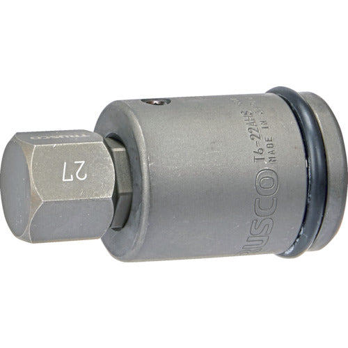 TRUSCO Impact Hexagonal Socket Interchangeable Socket Bit, 19.0mm Drive, 27mm Opposite Sides, T6-27AHH 1 S