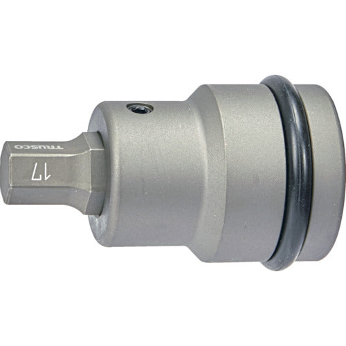 ＴＲＵＳＣＯ　インパクト用ヘキサゴンソケット差替式ソケット・ビット　差込角２５．４ｍｍ　対辺１７ｍｍ　T8-17AHH　1 Ｓ