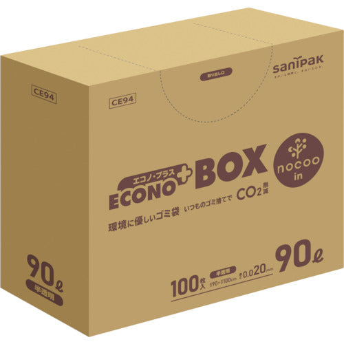Sanipack Econo Plus BOX 노쿠 90L 100 매 0.020mm CE94 1 상자