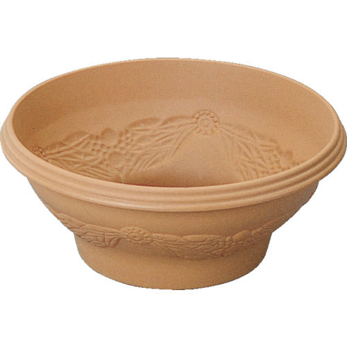 IRIS 191711 릴리프 볼 플랜터 테라코타 브라운 360 RBP-360-TB 1개