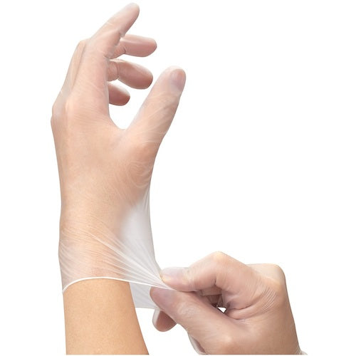 ＳＨＯＷＡ　ビニ−ル使い捨て手袋　ＮＯ８０９　ビニ−ル手袋　粉なし　１００枚入　Ｌサイズ　半透明　１箱　NO809-L　1 箱