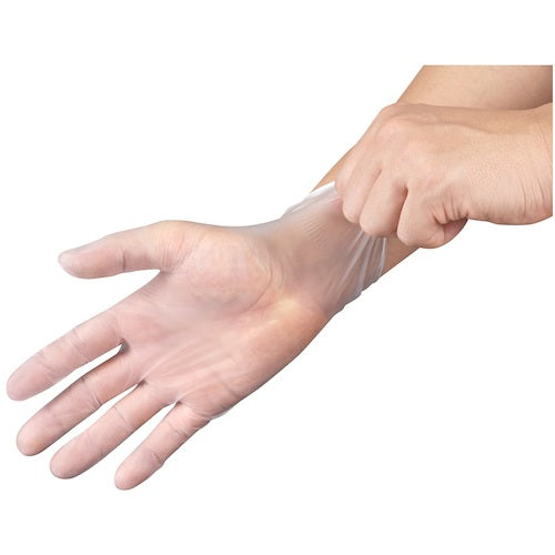 ＳＨＯＷＡ　ビニ−ル使い捨て手袋　ＮＯ８０９　ビニ−ル手袋　粉なし　１００枚入　Ｌサイズ　半透明　１箱　NO809-L　1 箱