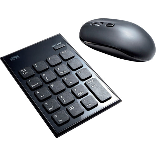 SANWA Silent Wireless Numeric Keypad Mouse Set NT-WL23SETBK 1 piece