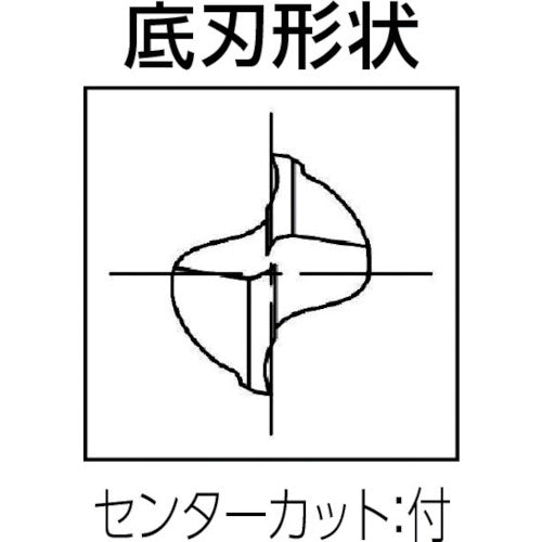 오미 알루미늄 가공용 엔드밀 날수 2 날 직경 4mm OEA2R-0040 1개