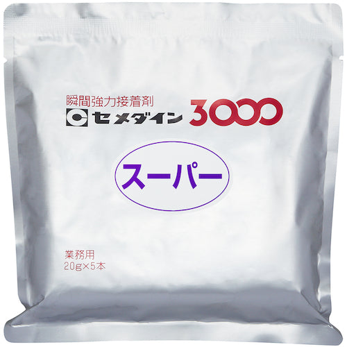 セメダイン　瞬間接着剤　３０００スーパー（標準タイプ）　２０ｇ　ＣＡ−０１８　CA-018　1 本