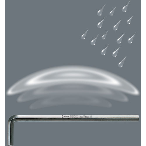 Wera 3950 스테인레스 스틸 헥스 키 10.0X224 022709 1 개