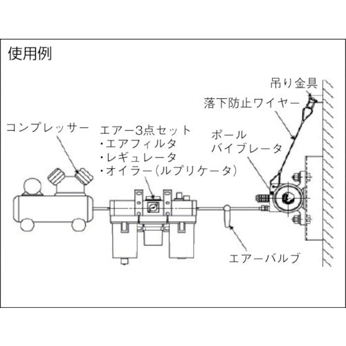 ＥＸＥＮ　空気式ポールバイブレーター　ＵＨ２５Ａ　UH25A　1 台