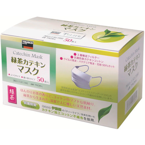 ＴＲＵＳＣＯ　緑茶カテキンマスク　（１Ｐｋ（箱）＝５０枚入）　TRCM-L　1 箱