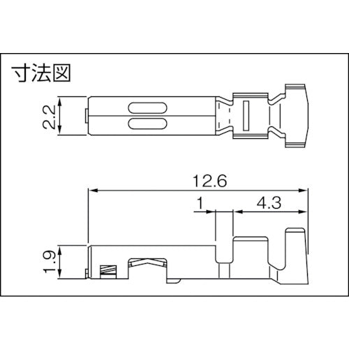 ＪＳＴ　ＨＬコネクタ用ソケットコンタクト　　（１００個入）　BSF-21T-P1.4　1 袋