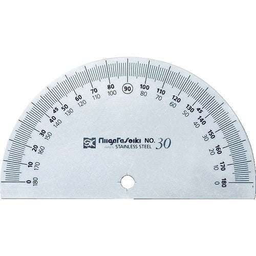 ＳＫ　プロトラクター　Ｎｏ．１９２　１２０ｍｍ　半円タイプ　シルバー仕上　PRT192-120S　1 個