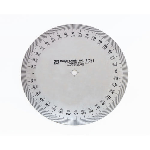 ＳＫ　プロトラクター　Ｎｏ．１９３　１２０ｍｍ　正円タイプ　ステンレス仕上　PRT193-120　1 個