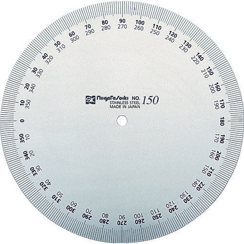 ＳＫ　プロトラクター　Ｎｏ．１９３　１５０ｍｍ　正円タイプ　ステンレス仕上　PRT193-150　1 個