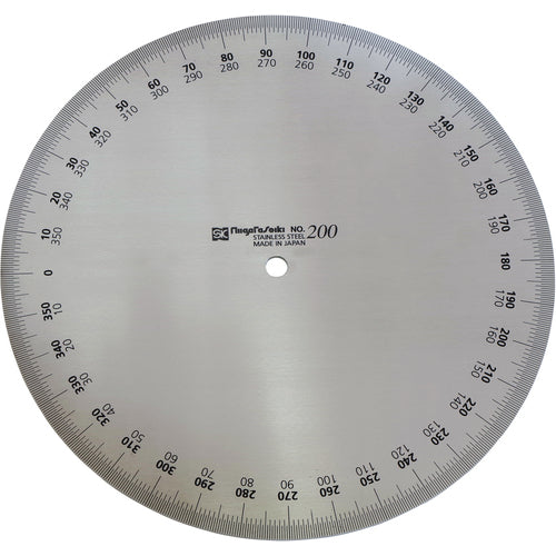 ＳＫ　プロトラクター　Ｎｏ．１９３　２００ｍｍ　正円タイプ　ステンレス仕上　PRT193-200　1 個