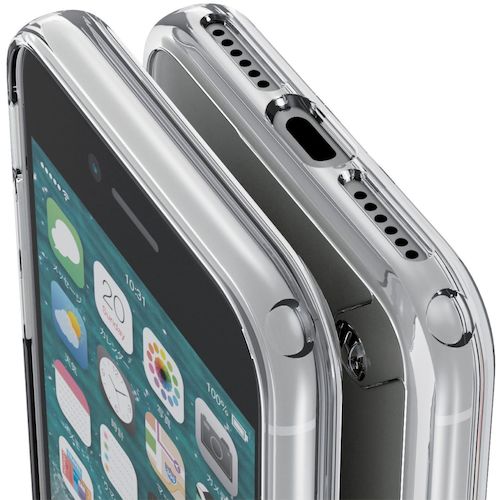 ELECOM iPhoneSE 3세대용 하이브리드 케이스 스탠다드 클리어 PM-A22SHVCKCR 1개