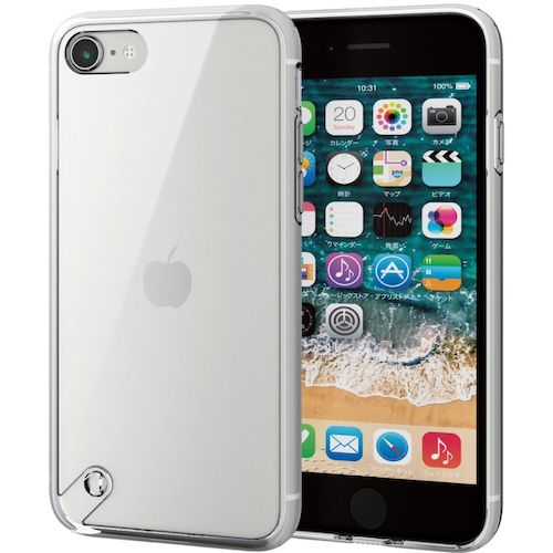 ELECOM iPhoneSE 3세대용 하이브리드 케이스 스탠다드 클리어 PM-A22SHVCKCR 1개