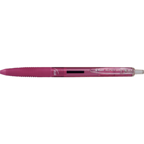 Pilot Oil-based Ballpoint Pen Super Grip G Knock Type Antibacterial Clear Pink BSGK-10FK-CP 1 Pen