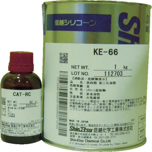 信越　シーリング　一般工業用　２液タイプ　１Ｋｇ　KE66　1 Ｓ