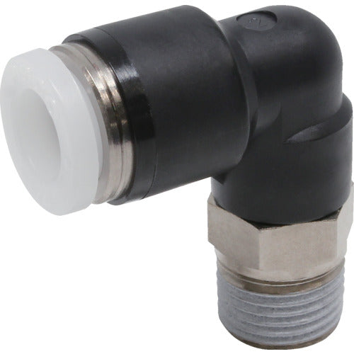 PISCO 튜브 피팅 엘보 적합 외경 1/4 인치 접속 구경 R1/8 PL1/4-01 1개