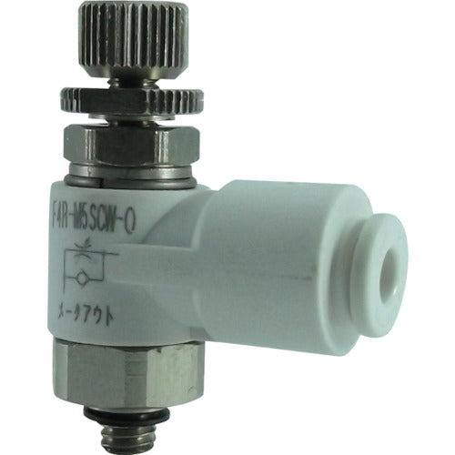 치요다 파이브 스피드 컨트롤러 알파 화이트 미터 아웃 4mm · M5x0.8 F4R-M5SCW-O 1 개