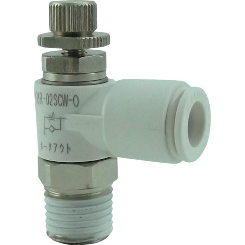 치요다 파이브 스피드 컨트롤러 α 화이트 미터 아웃 8mm・R1/4 F8R-02SCW-O 1개