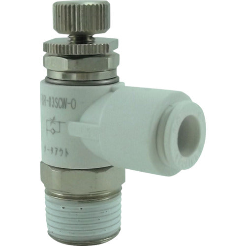 치요다 파이브 스피드 컨트롤러 α 화이트 미터 아웃 8mm・R3/8 F8R-03SCW-O 1개