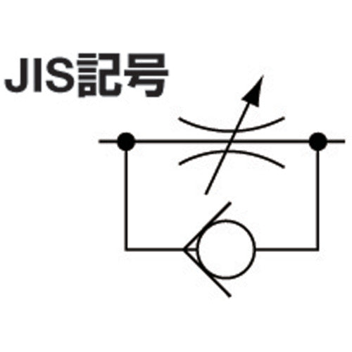 치요다 파이브 스피드 컨트롤러 β 미터 아웃 8mm·R1/8 FB8R-01SC-O 1개