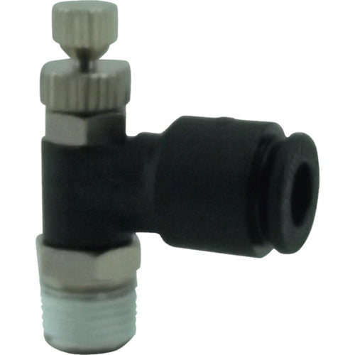 Chiyoda Five Mini Speed ​​Controller α Meter Out 6mm R1/8 FM6R-01-O 1 pc