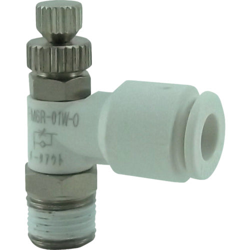 チヨダ　ファイブミニスピードコントローラα　白　メーターアウト６ｍｍ・Ｒ１／８　FM6R-01W-O　1 個