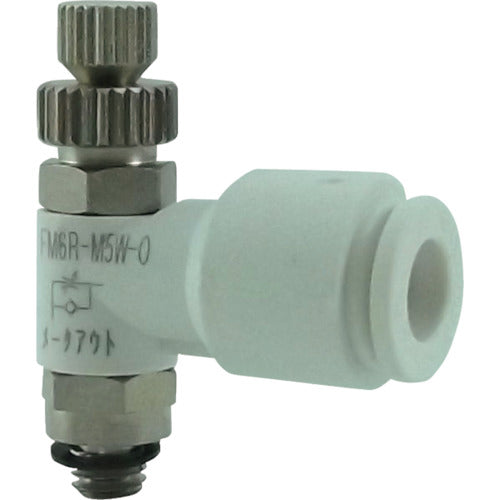 チヨダ　ファイブミニスピードコントローラα　白　メーターアウト６ｍｍ・Ｍ５×０．　FM6R-M5W-O　1 個