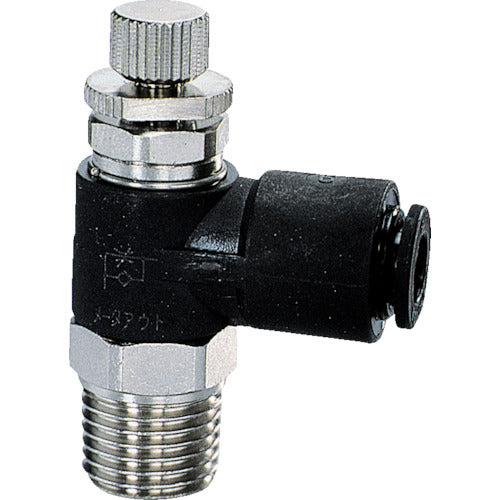 치요다 파이브 SUS 스피드 컨트롤러 α 미터 아웃 10mm·R3/8 FS10R-03SC-O 1개