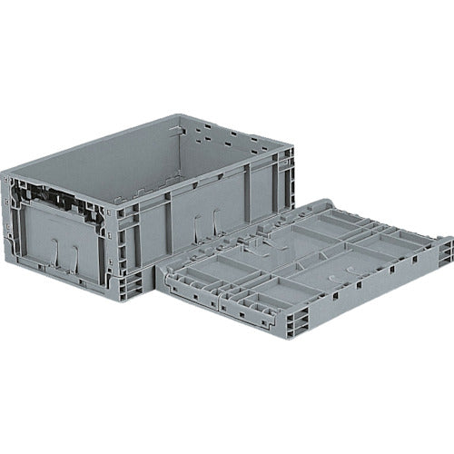 サンコー　ＴＰ規格折りたたみコンテナー　５５６６５０　ＴＰＯ−３４２ライトグレー　SK-TPO342-GLL　1 個