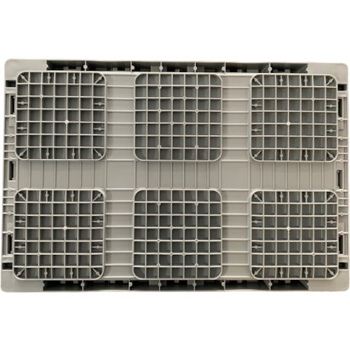 サンコー　ＴＰ規格折りたたみコンテナー　５５６６５０　ＴＰＯ−３４２ライトグレー　SK-TPO342-GLL　1 個