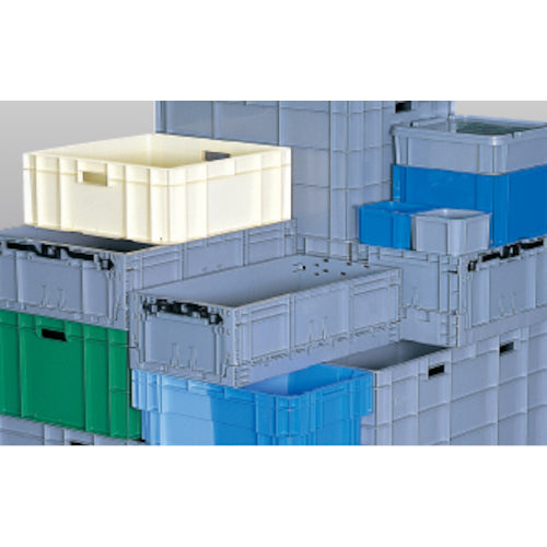 サンコー　ＴＰ規格折りたたみコンテナー　５５６７００　ＴＰＯ−３４３ライトグレー　SK-TPO343-GLL　1 個