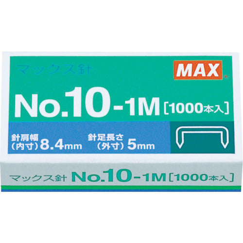 ＭＡＸ　ホッチキス針　ＮＯ．１０−１Ｍ　NO.10-1M　1 箱