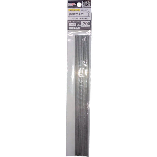 DAIDOHANT 직선 와이어 스테인리스선 0.9mmx200mm(40개) 10155387 1 PK