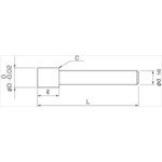ＮＳ　アルミ用ロングシャンクエンドミル（アンダーシャンク）　ＡＬ−３ＬＳ　Φ６　AL-3LS 6　1 本