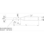 NS 롱넥 레이디어스 엔드밀 MHR430R Φ1.2XR0.3X10 MHR430R 1.2XR0.3X10 1개